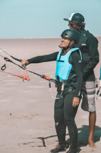 Pilotage de l'aile de kitesurf
